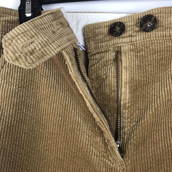 NWT J Crew High Rise Corduroy Pants Straight Leg Trousers Camel Tan Pockets Sz 6 - Picture 5 of 9